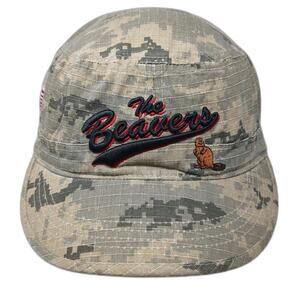 Cali Fame Army Cap Beige Green One Size The Beavers 2011 We Build America Hat
